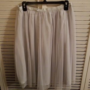 Zara gray tulle skirt